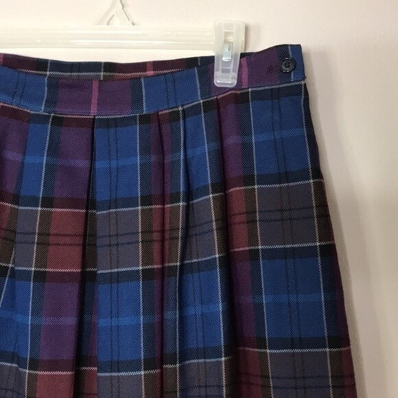 Vintage Eddie Bauer 100% wool pleated skirt size 14 - Picture 4 of 11